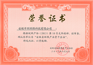 2013年安徽省環保產業骨干企業