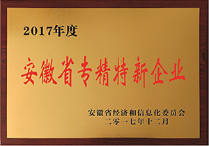2017年度安徽省專精特新企業