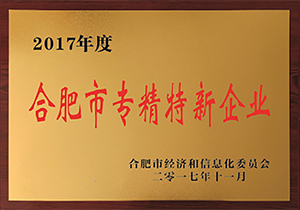 2017年度合肥市專精特新企業
