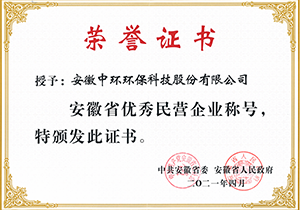 2021年安徽省優秀民營企業