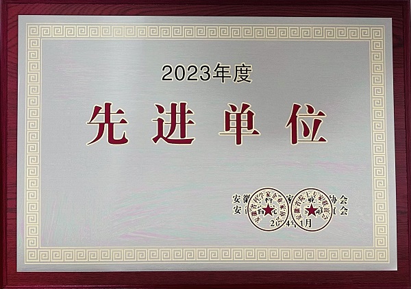 2023年度先進單位（安徽省科學家企業家協會）